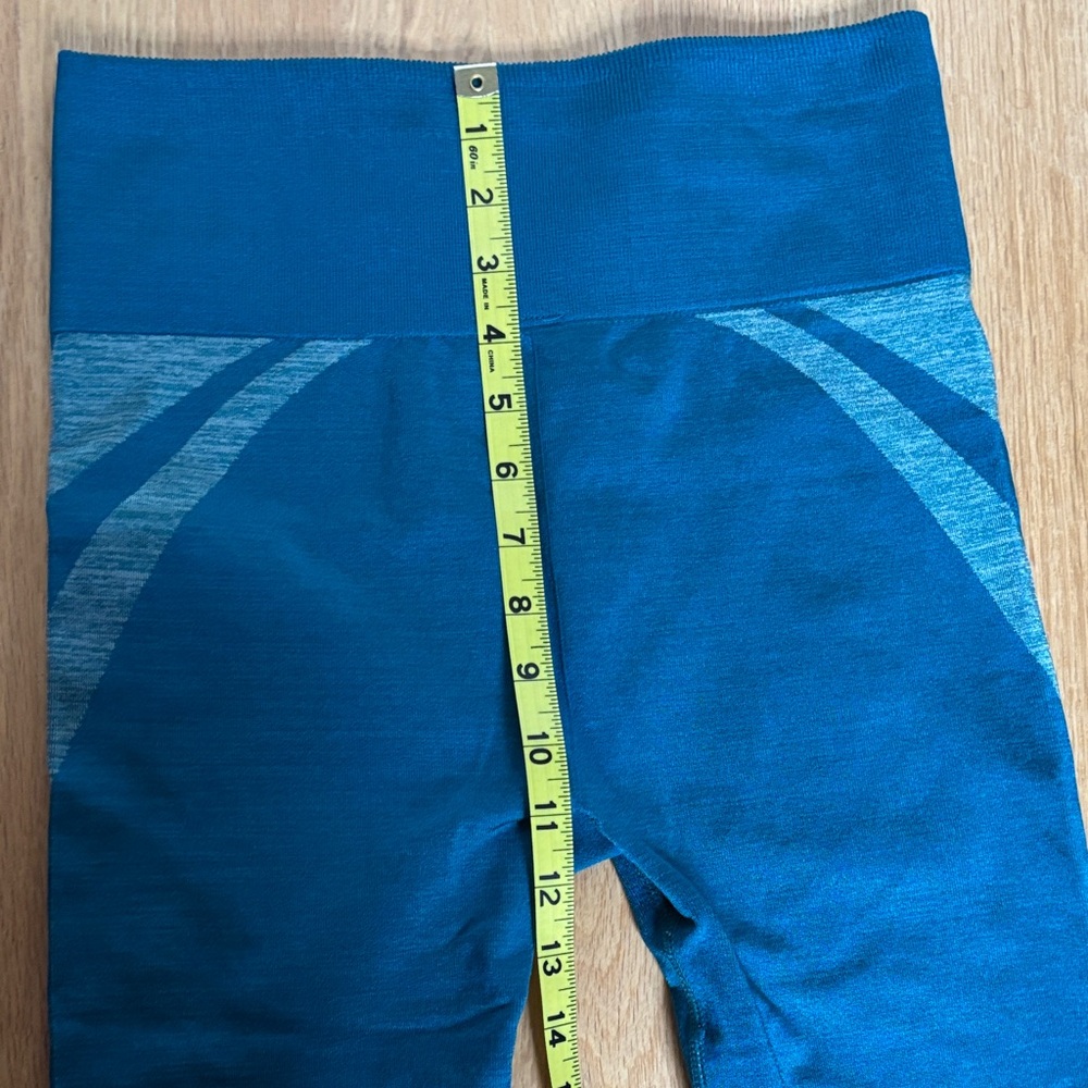 Teal Seamless Active Leggings S - Picture 4 of 6